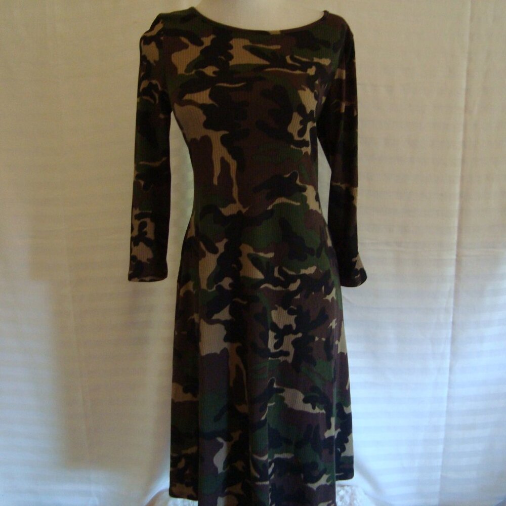 NWT Piphany Lakewood Dress Camo Stretch with Pockets Sz S